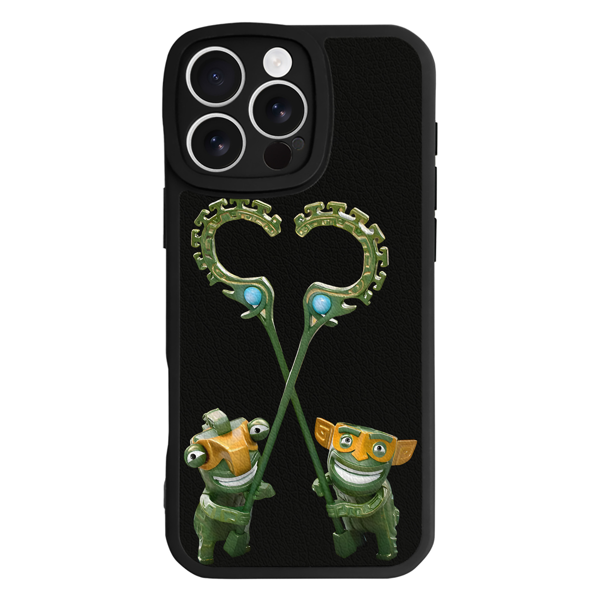 （画像用） Ne Zha 2 ナタ 魔童の大暴れ 【iPhone 16シリーズ対応】シリコンスマホケース（レザー調） 材質：シリコン